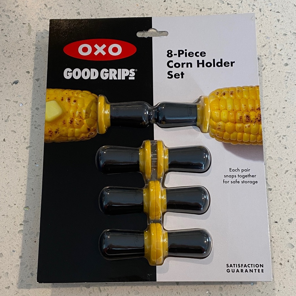 OXO Good Grips Yellow and Black Corn Holders